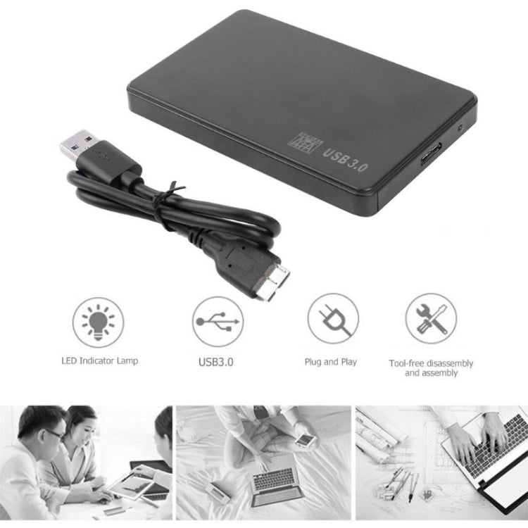 Caja de disco duro externo USB 3.0 de 2,5 pulgadas, YPH003