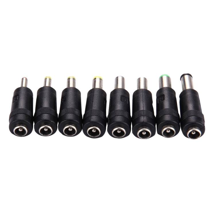 Conjunto de adaptadores de corriente 8 en 1 con interfaces hembra a múltiples macho de 5,5x2,1 mm para portátiles HP / Sony / Acer / ASUS / DELL, 8 in 1 Power Adapters