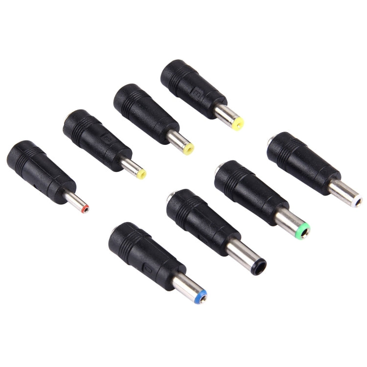 Conjunto de adaptadores de corriente 8 en 1 con interfaces hembra a múltiples macho de 5,5x2,1 mm para portátiles HP / Sony / Acer / ASUS / DELL, 8 in 1 Power Adapters
