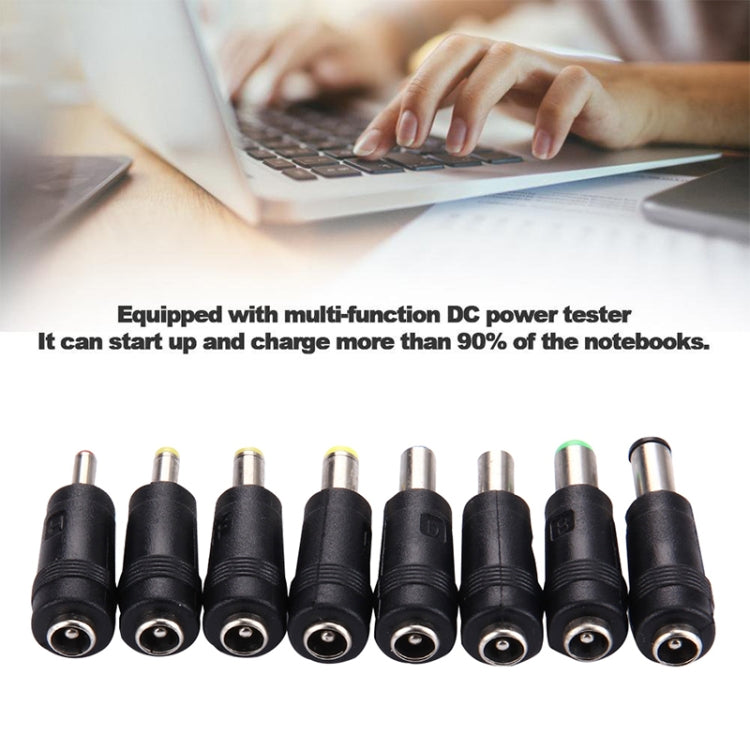 Conjunto de adaptadores de corriente 8 en 1 con interfaces hembra a múltiples macho de 5,5x2,1 mm para portátiles HP / Sony / Acer / ASUS / DELL, 8 in 1 Power Adapters