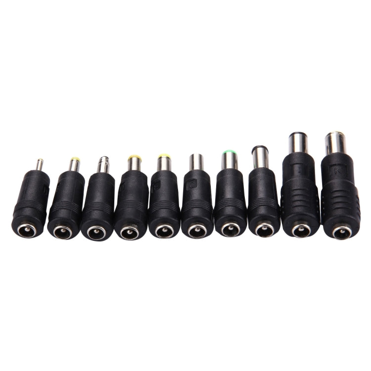 Interfaces hembra de 5,5 x 2,1 mm a múltiples machos Juego de adaptadores de corriente 10 en 1 para portátiles IBM / HP / Sony / Toshiba / Lenovo / ASUS / Samsung / DELL, 10 in 1