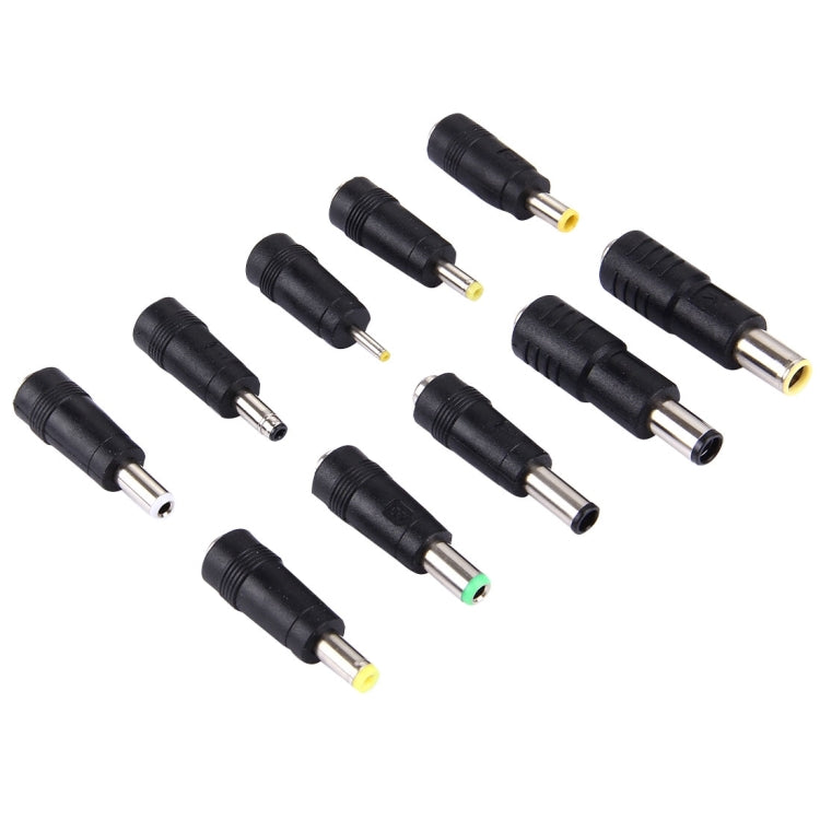 Interfaces hembra de 5,5 x 2,1 mm a múltiples machos Juego de adaptadores de corriente 10 en 1 para portátiles IBM / HP / Sony / Toshiba / Lenovo / ASUS / Samsung / DELL, 10 in 1