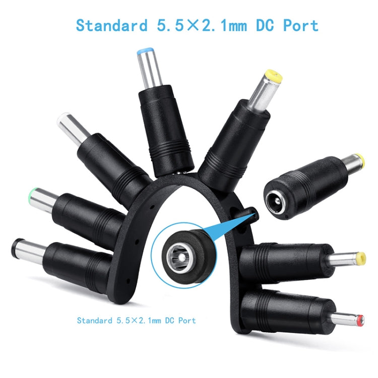 Cable de alimentación de CC 12 en 1 Cable de carga USB con enchufe de intercambio multifunción USB (negro), 12 in 1