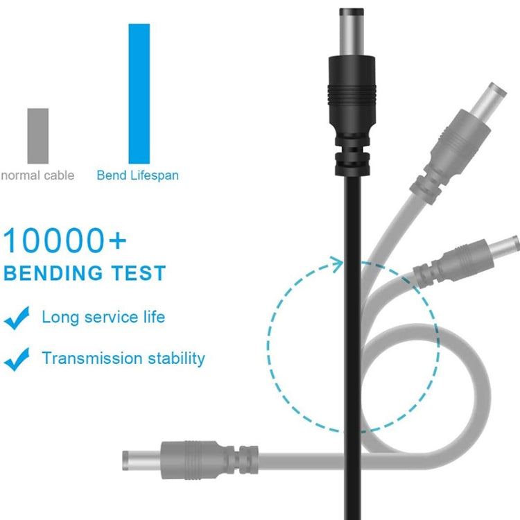 Cable de alimentación de CC 12 en 1 Cable de carga USB con enchufe de intercambio multifunción USB (negro), 12 in 1