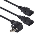 Cable de alimentación para PC de computadora de 10 A, 250 V, 3 pines, longitud: 1,8 m, enchufe AU, Double Heads AU Plug