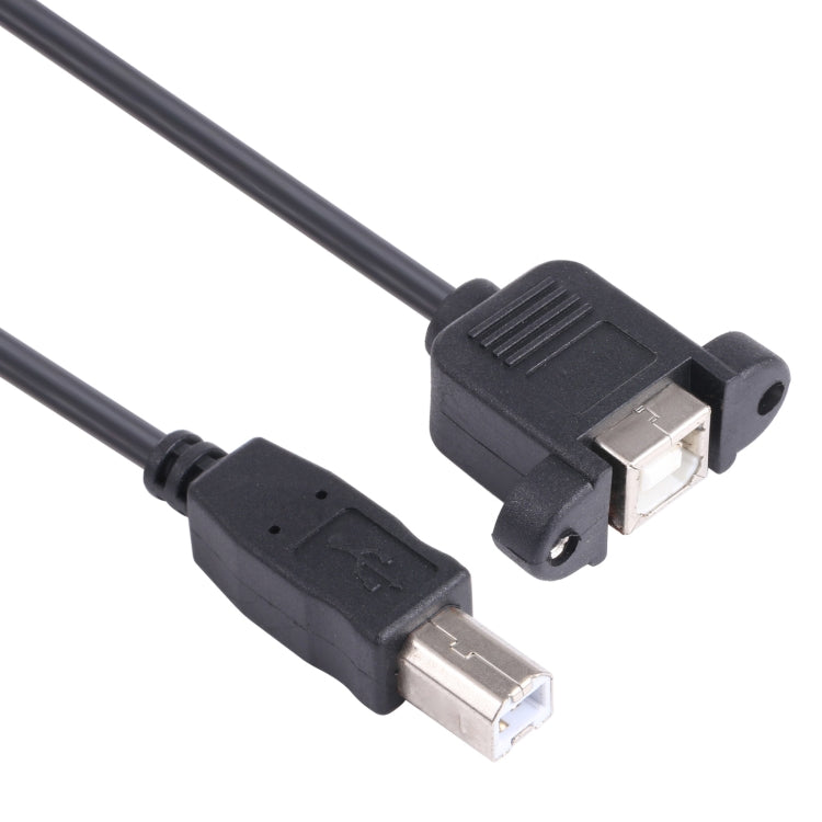 Cable de extensión de impresora USB B a B con orificio para tornillo, longitud: 50 cm, USB-B Male to USB-B Female, 50cm