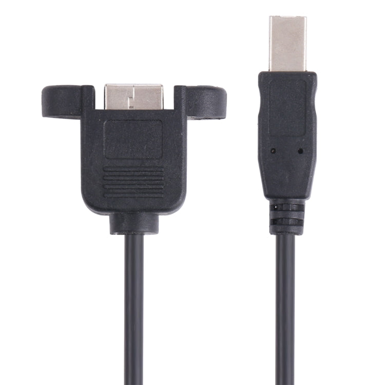 Cable de extensión de impresora USB B a B con orificio para tornillo, longitud: 50 cm, USB-B Male to USB-B Female, 50cm