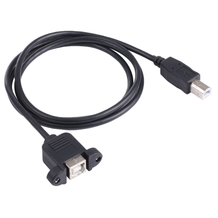 Cable de extensión de impresora USB B a B con orificio para tornillo, longitud: 50 cm, USB-B Male to USB-B Female, 50cm