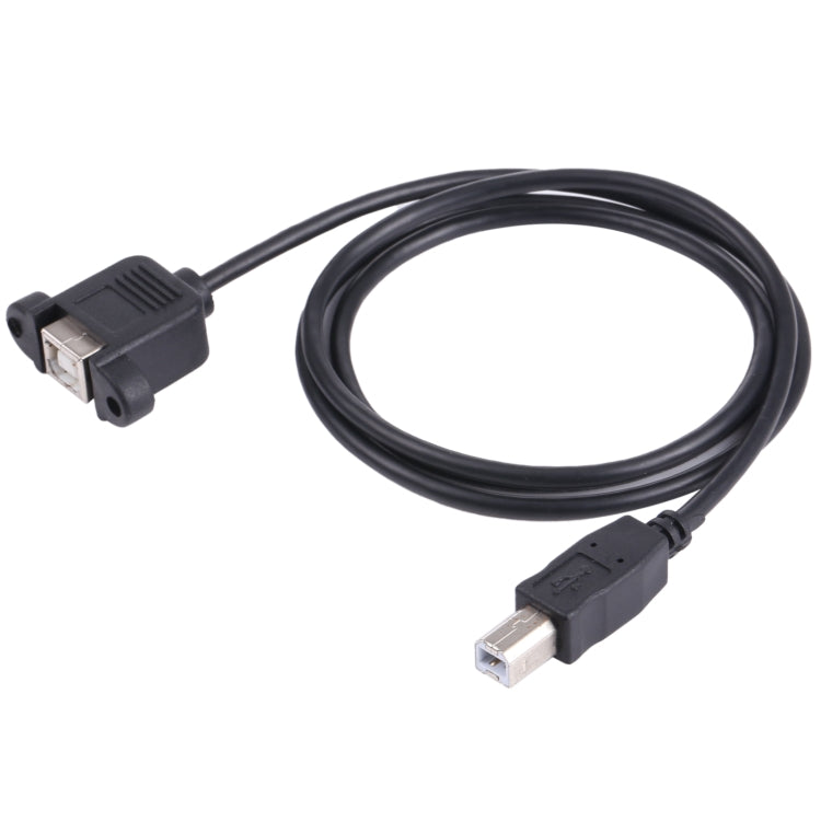 Cable de extensión de impresora USB B a B con orificio para tornillo, longitud: 50 cm, USB-B Male to USB-B Female, 50cm