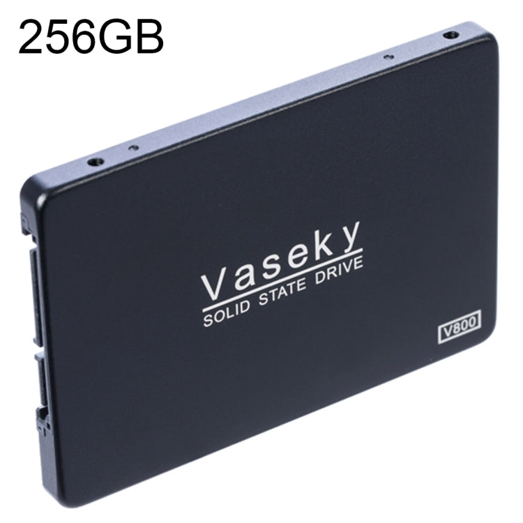 Vaseky V800 256GB 2,5 pulgadas SATA3 6GB/s Unidad de estado sólido ultradelgada de 7 mm Unidad de disco duro SSD para escritorio, portátil, 256GB