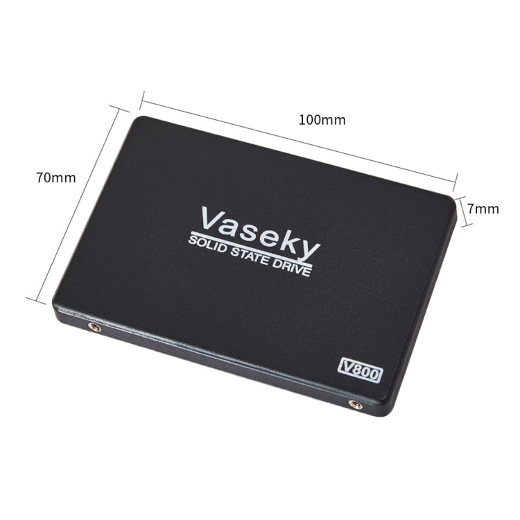 Vaseky V800 350GB 2,5 pulgadas SATA3 6GB/s Unidad de estado sólido ultradelgada de 7 mm Unidad de disco duro SSD para escritorio, portátil, 350GB