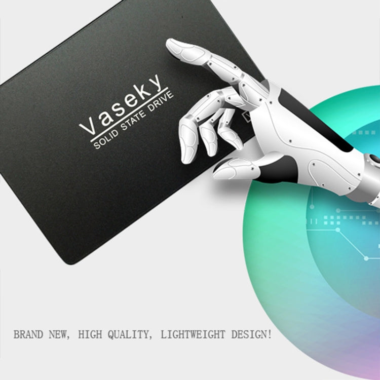 Vaseky V800 640GB 2,5 pulgadas SATA3 6GB/s Unidad de estado sólido ultradelgada de 7 mm Unidad de disco duro SSD para escritorio, portátil, 512GB