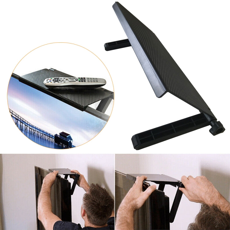 Estante para Monitor de ordenador y televisión, soporte de almacenamiento para decodificador de Control remoto, Set-top Box  Bracket