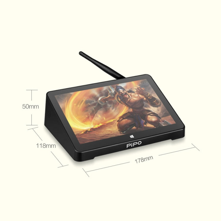 PiPo X8 Pro TV Box Style Mini PC, 3GB + 64GB, Windows 10 de 7 pulgadas, Intel Celeron N4020 Dual Core, compatible con tarjeta TF / Bluetooth / WiFi / LAN / HDMI, enchufe de EE. UU./UE, X8 Pro