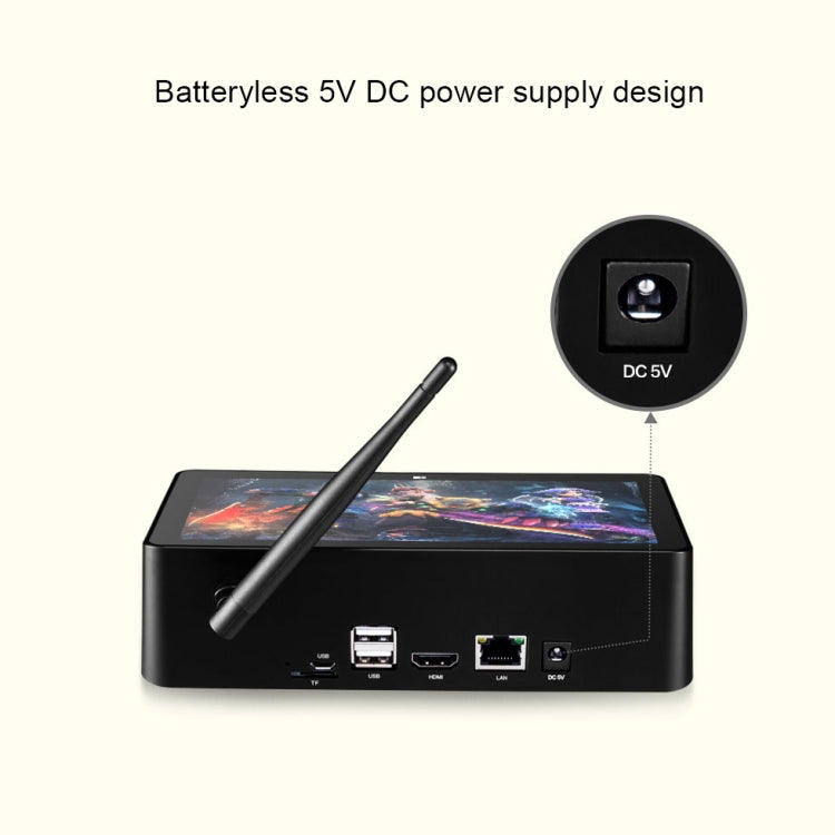 PiPo X8 Pro TV Box Style Mini PC, 3GB + 64GB, Windows 10 de 7 pulgadas, Intel Celeron N4020 Dual Core, compatible con tarjeta TF / Bluetooth / WiFi / LAN / HDMI, enchufe de EE. UU./UE, X8 Pro