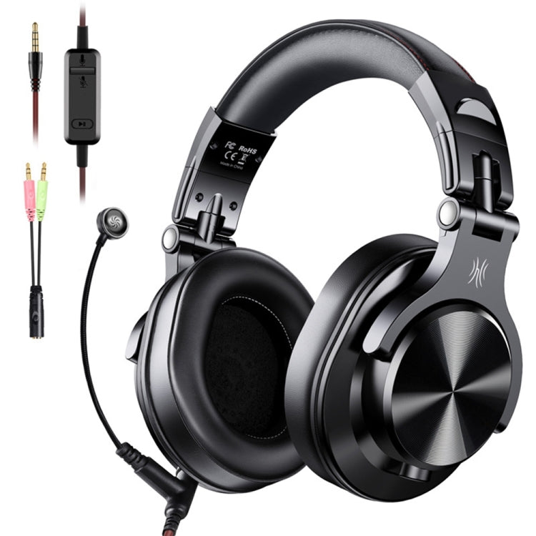 OneOdio A71 Auriculares con cable y reducción de ruido montados en la cabeza con micrófono, A71M (Black), A71(Brown)