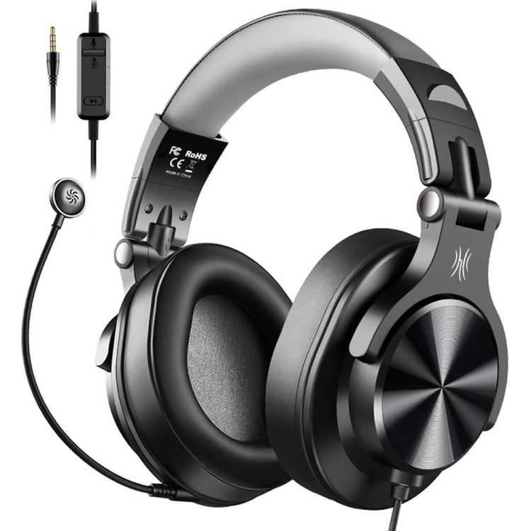 OneOdio A71D Auriculares con cable y reducción de ruido montados en la cabeza con micrófono, A71D