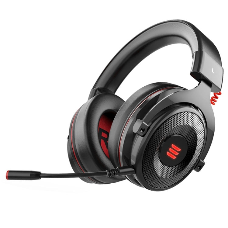 EKSA E900 Pro 7.1 Auriculares para juegos luminosos USB montados en la cabeza controlados por cable para juegos con micrófono, E900 Pro