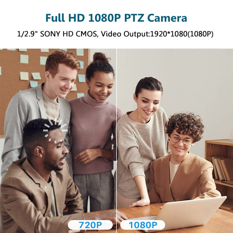 YANS YS-H20U Cámara de videoconferencia gran angular USB HD 1080P con control remoto, enchufe de EE. UU., YS-H20U