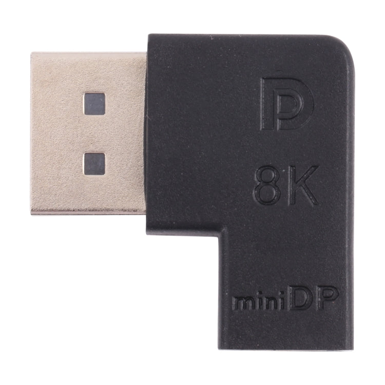 Adaptador de codo DisplayPort macho a Mini DisplayPort hembra 8K, DP Male to Mini DP Female Elbow