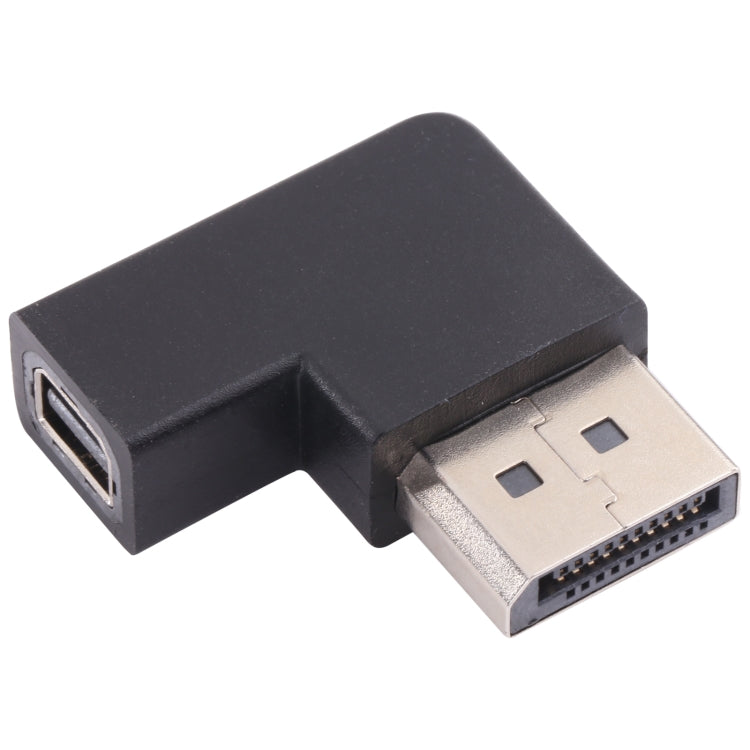 Adaptador de codo DisplayPort macho a Mini DisplayPort hembra 8K, DP Male to Mini DP Female Elbow