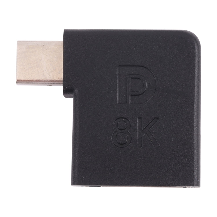 Adaptador de codo Mini DisplayPort macho a DisplayPort hembra 8K, Mini DP Male to DP Female Elbow