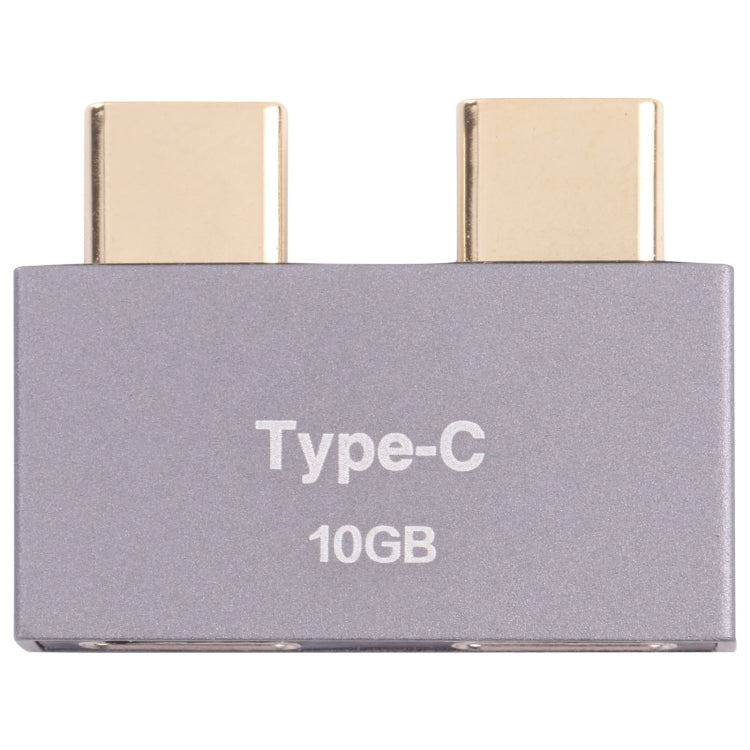 Adaptador Doble USB-C/Tipo-C Macho a Doble USB-C/Tipo-C Hembra, Double Type-C Male to Double Type-C Female