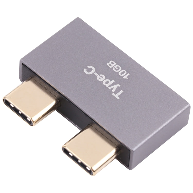 Adaptador Doble USB-C/Tipo-C Macho a Doble USB-C/Tipo-C Hembra, Double Type-C Male to Double Type-C Female