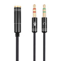 Cable adaptador hembra de 3,5 mm a macho de 2 x 3,5 mm, 3.5mm Female to 2 x 3.5mm Male