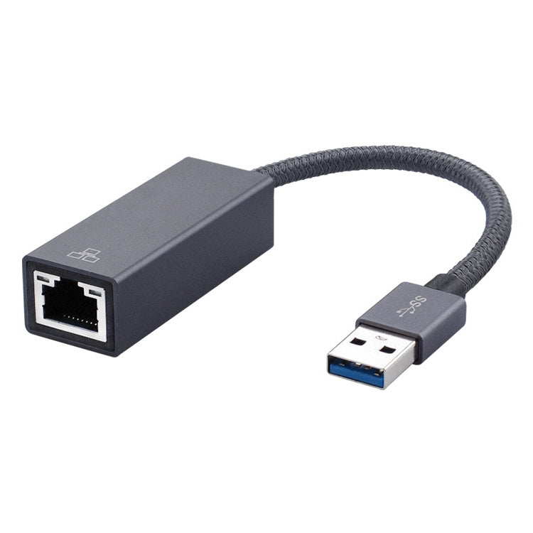 Cable adaptador USB 3.0 AM a RJ45 Gigabit, longitud: 20 cm