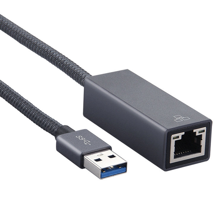 Cable adaptador USB 3.0 AM a RJ45 Gigabit, longitud: 20 cm