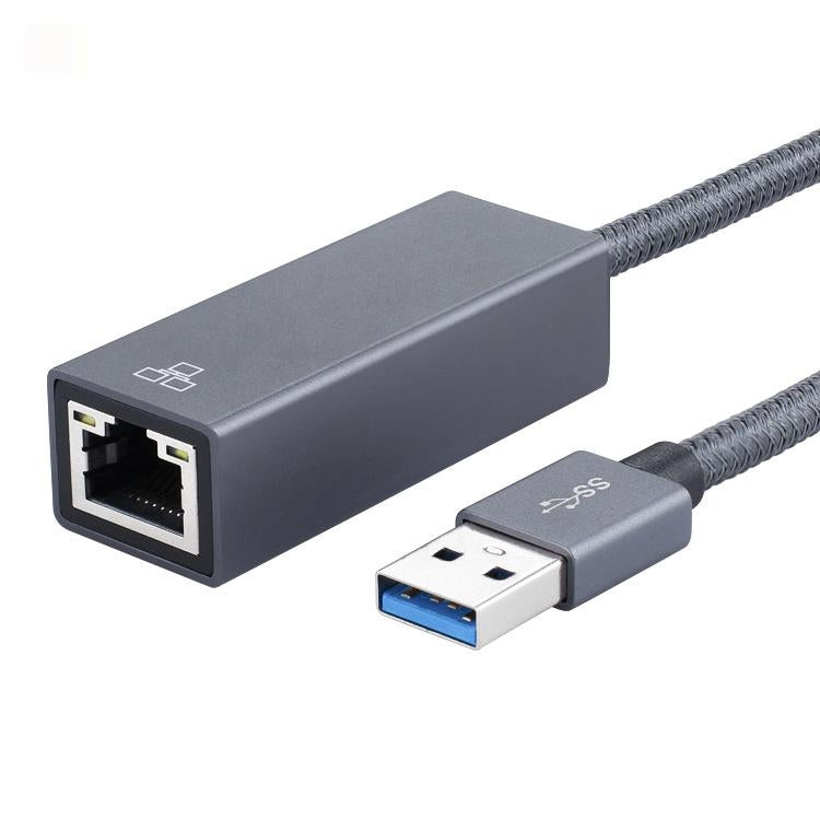 Cable adaptador USB 3.0 AM a RJ45 Gigabit, longitud: 20 cm