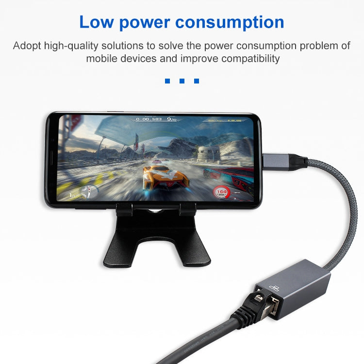 Cable adaptador USB 3.0 AM a RJ45 Gigabit, longitud: 20 cm
