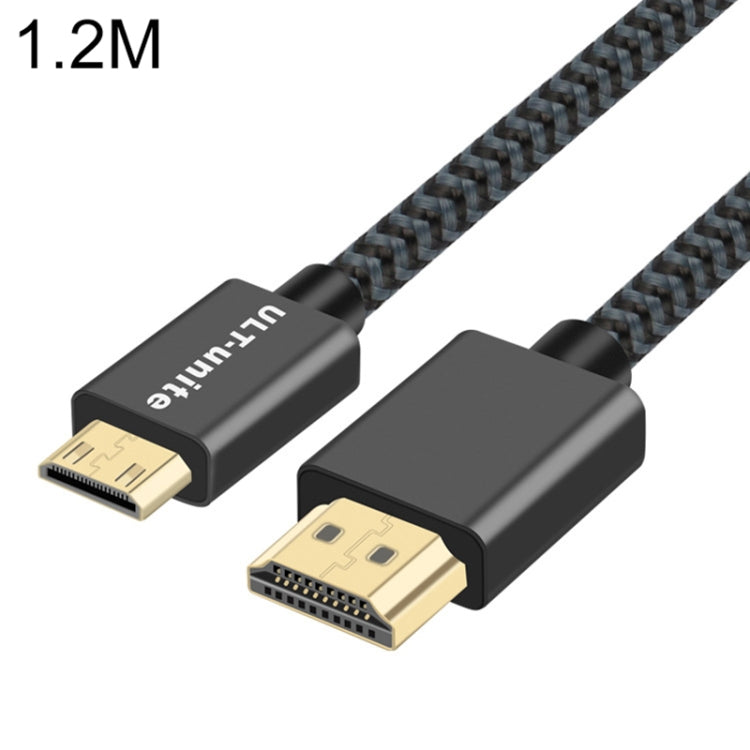 Cable trenzado de nailon macho HDMI 2.0 macho ULT-unite con cabezal chapado en oro, longitud del cable: 1,2 m, 1.2m