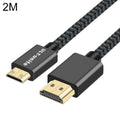 ULT-unite Cable trenzado de nailon con cabezal HDMI 2.0 macho a Mini HDMI macho, longitud del cable: 2 m, 2m