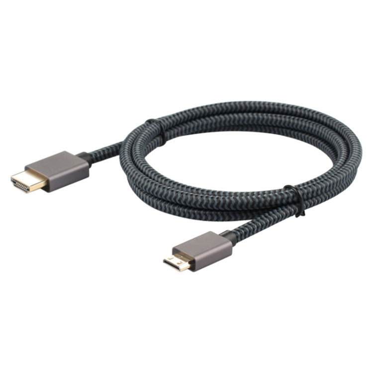 ULT-unite Cable trenzado de nailon con cabezal HDMI 2.0 macho a Mini HDMI macho, longitud del cable: 2 m, 2m