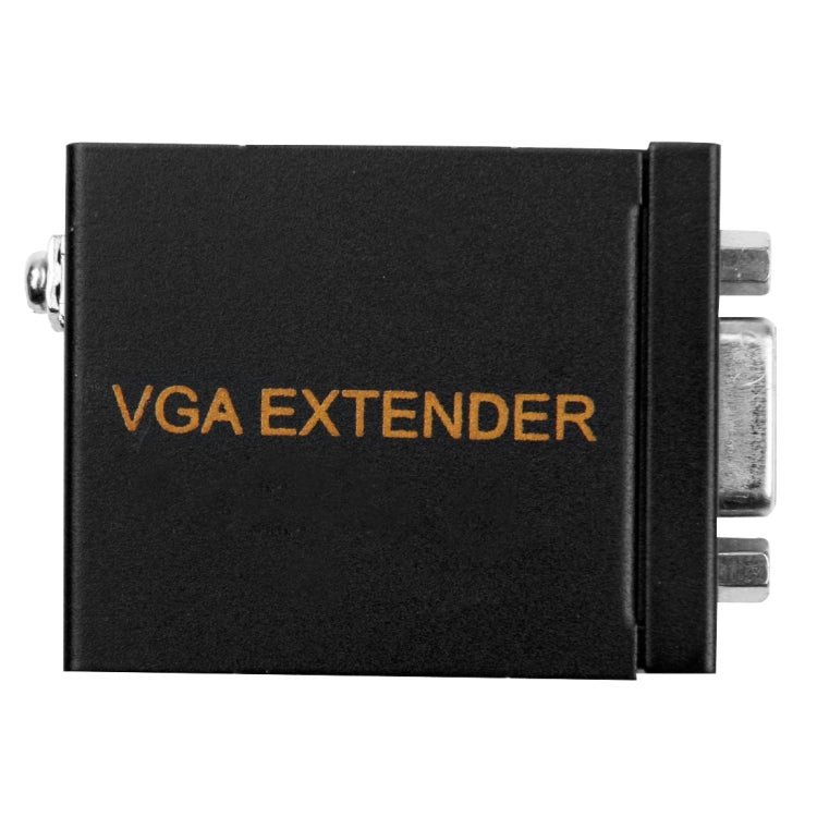 Señal VGA a RJ45 Extensor de señal Transmisor + Receptor Convertidor Cable Ethernet, Distancia de transmisión: 60 m, Transmission Distance: 60m