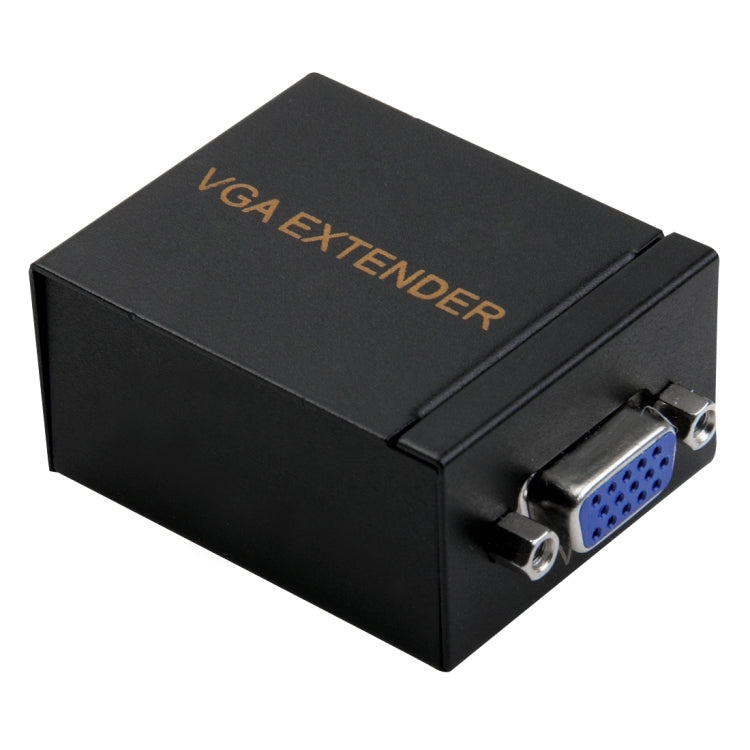 Señal VGA a RJ45 Extensor de señal Transmisor + Receptor Convertidor Cable Ethernet, Distancia de transmisión: 60 m, Transmission Distance: 60m
