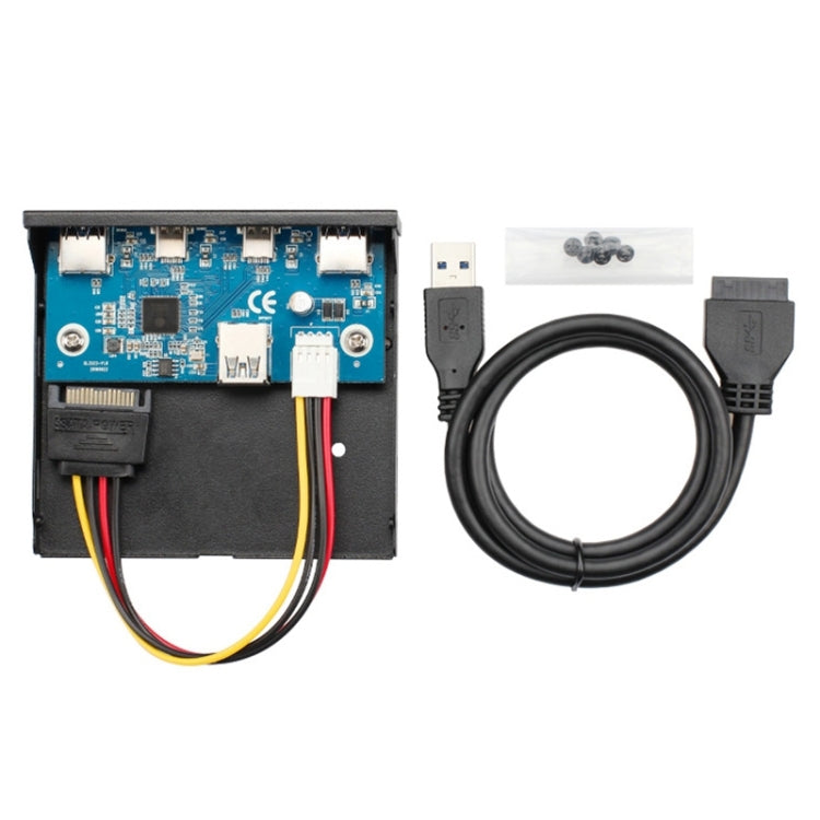 Panel frontal de unidad de disquete 2 x USB 3.0 + 2 x USB-C / Type-C, 2 x USB 3.0 + 2 x Type-C
