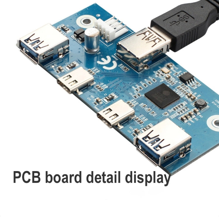 Panel frontal de unidad de disquete 2 x USB 3.0 + 2 x USB-C / Type-C, 2 x USB 3.0 + 2 x Type-C