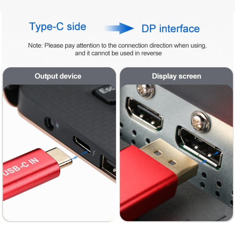 Cable adaptador HD 4K 60Hz USB-C / Type-C macho a DisplayPort macho