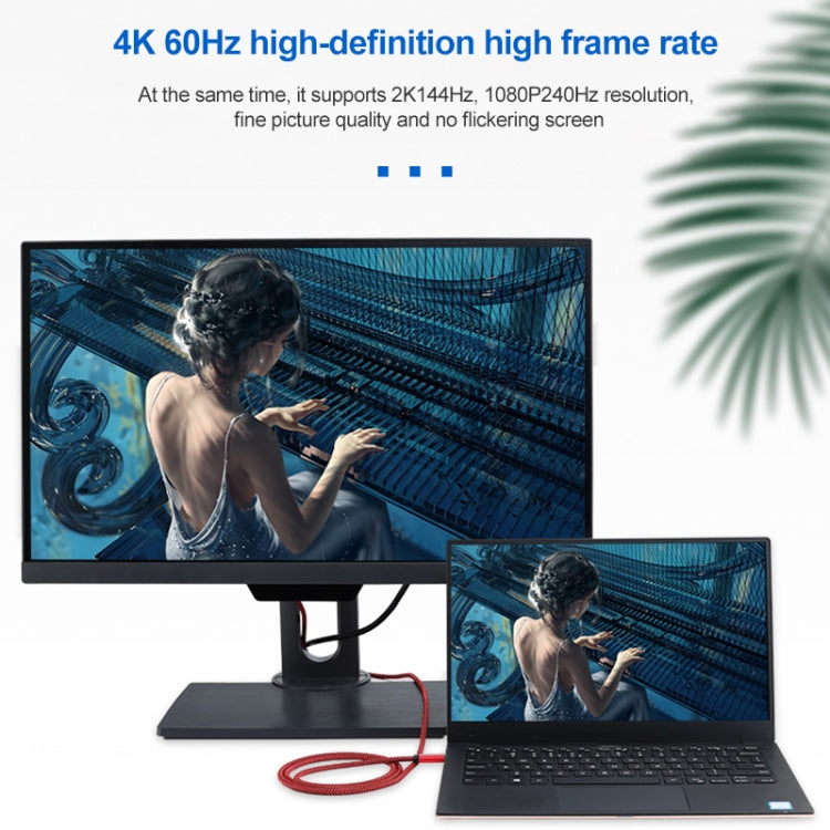 Cable adaptador HD 4K 60Hz USB-C / Type-C macho a DisplayPort macho