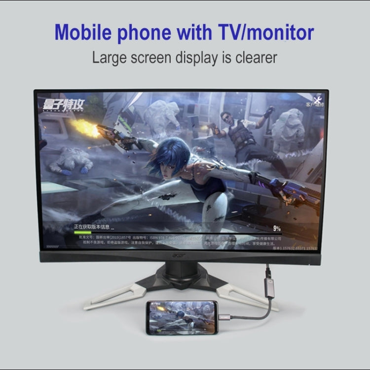 Cable adaptador 4K 60Hz USB-C / Type-C macho a Mini DisplayPort hembra, Type-C Male to Mini DisplayPort Female