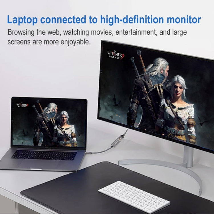 Cable adaptador 4K 60Hz USB-C / Type-C macho a HDMI hembra, Type-C Male to HDMI Female