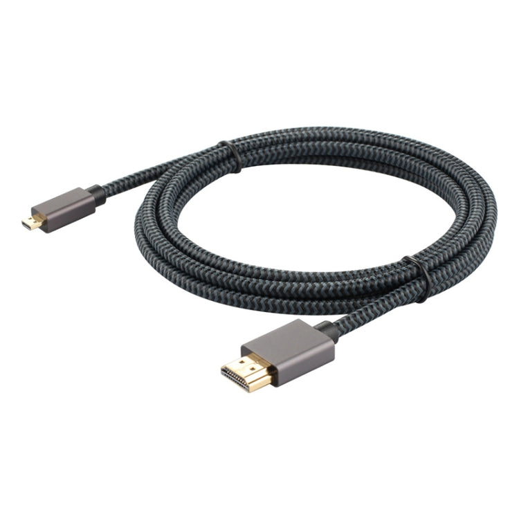 Cable trenzado de nailon macho HDMI macho con cabezal chapado en oro ULT-unite, longitud del cable: 2 m, 2m
