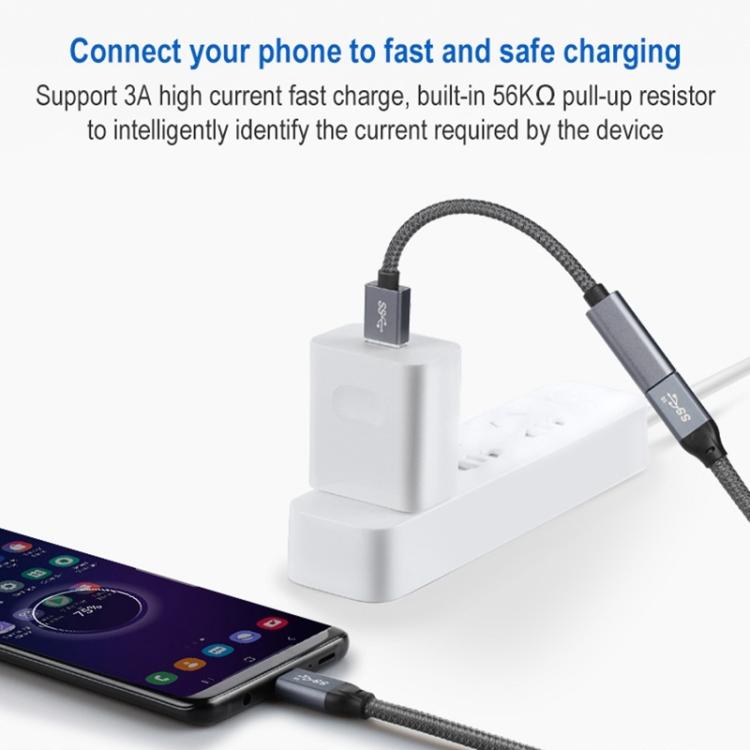 Cable de extensión USB 3.0 macho a USB-C/Tipo-C hembra