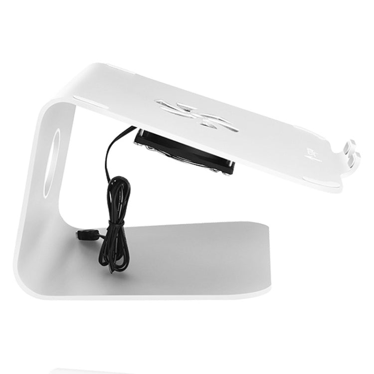 SOPI ZJ-001 Soporte de enfriamiento de aluminio de estilo clásico con ventilador frío para computadora portátil, adecuado para Mac Air, Mac Pro, iPad y otras computadoras portátiles, Classic Style with Cool Fan