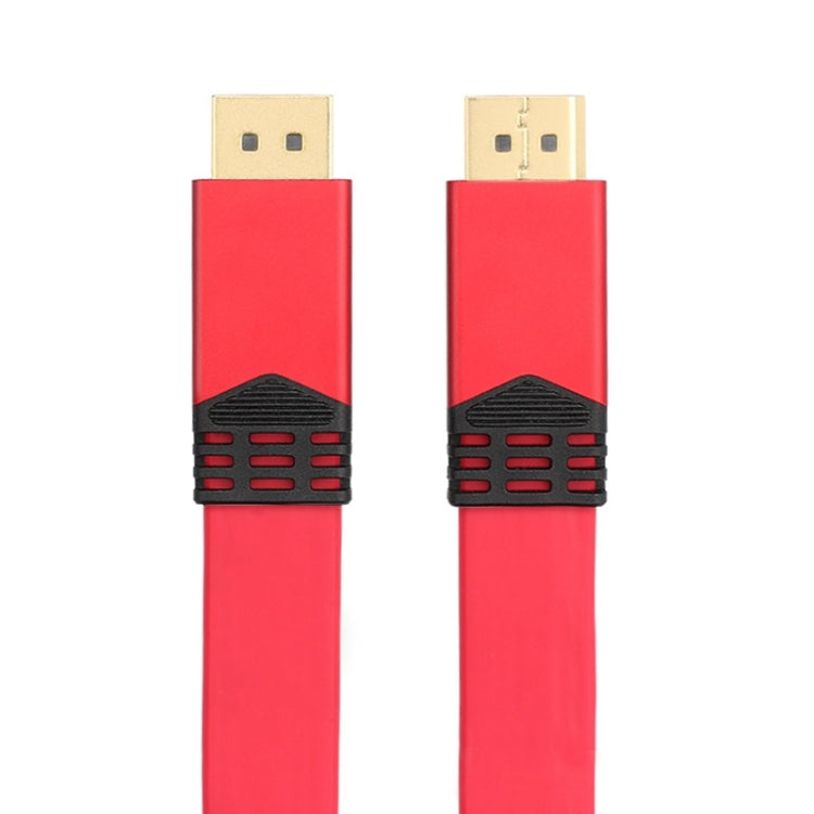 Cable adaptador plano con carcasa de aluminio 4K 60Hz DisplayPort 1.2 macho a DisplayPort 1.2 macho, longitud del cable: 2 m, 2m