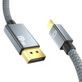 Mini160;DP macho a 8K DisplayPort 1.4 macho HD Cable adaptador trenzado, longitud del cable: 2 m