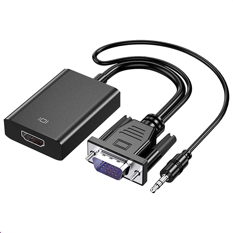 Convertidor HDCO-VGAM2 1080P VGA macho a HDMI hembra con cable de audio de 3,5 mm, HDCO-VGAM2